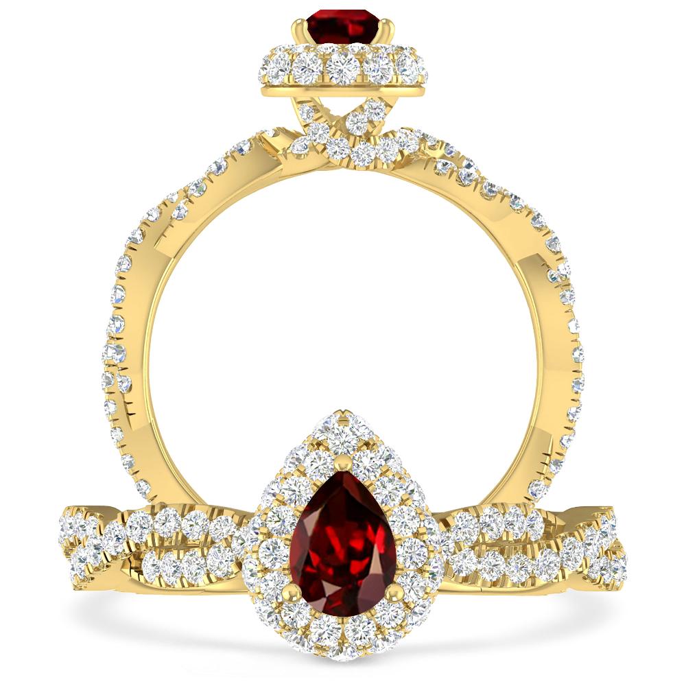 Yellow Gold - Garnet