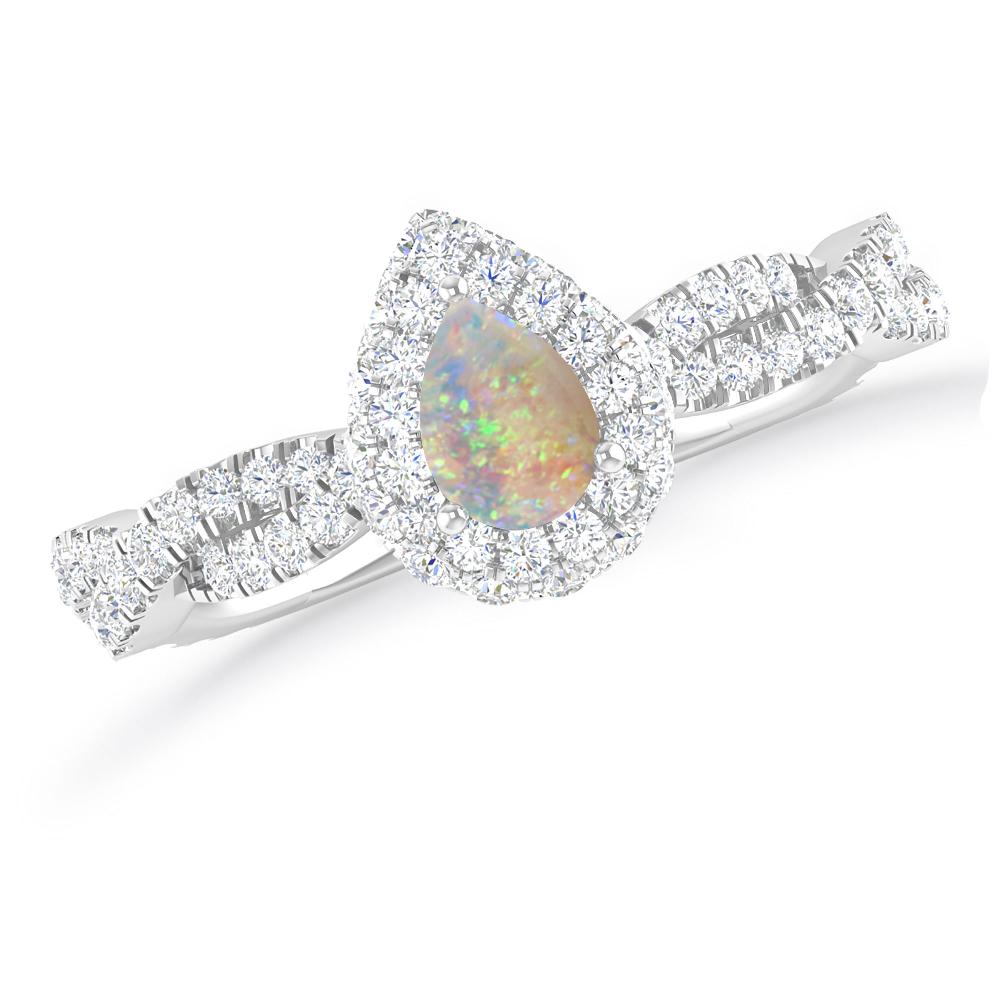 White Gold - Opal