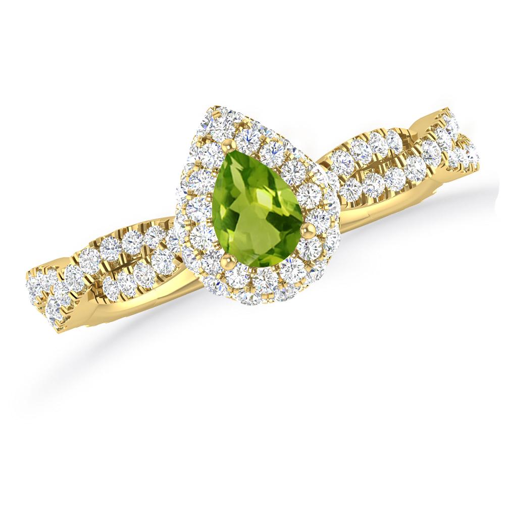 Yellow Gold - Peridot