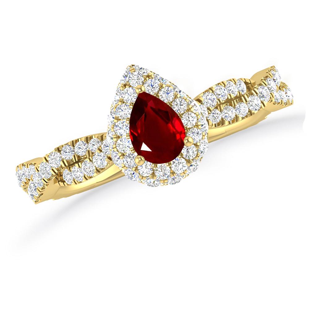 Yellow Gold - Ruby