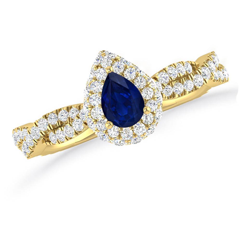 Yellow Gold - Sapphire