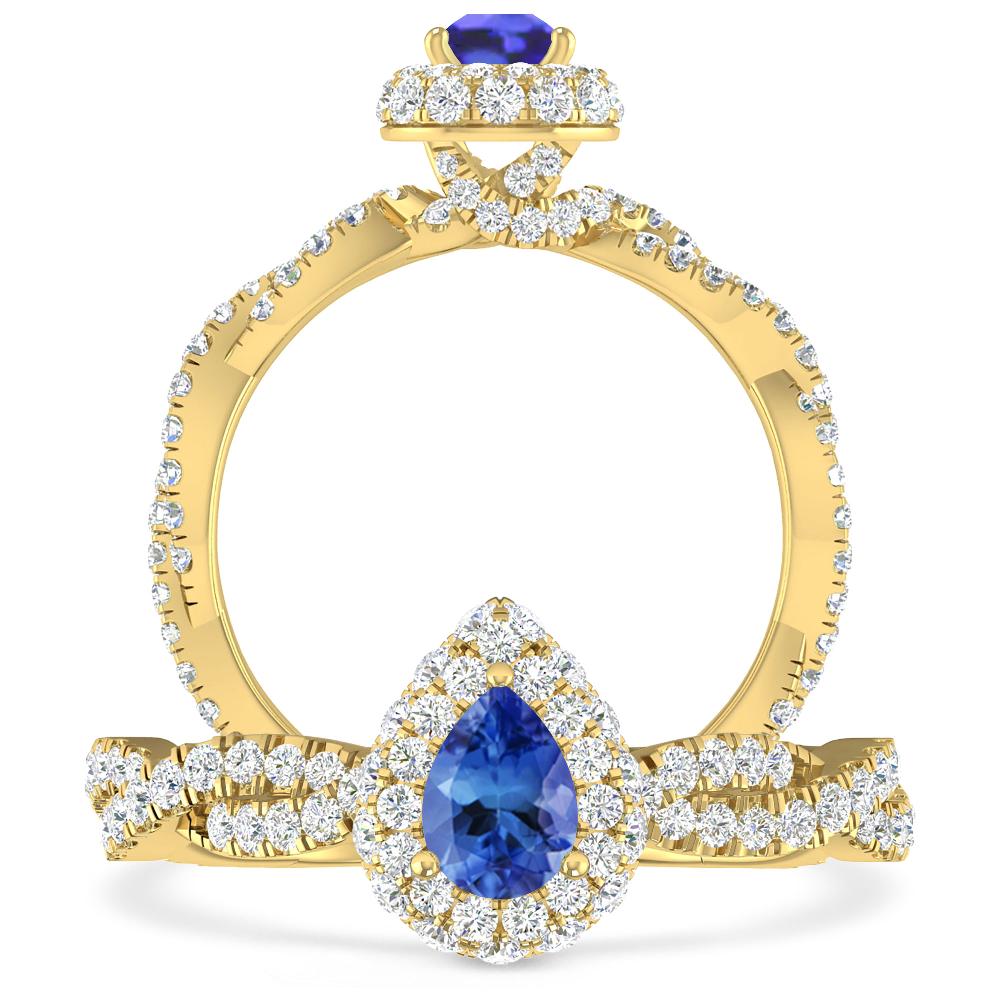 Yellow Gold - Tanzanite