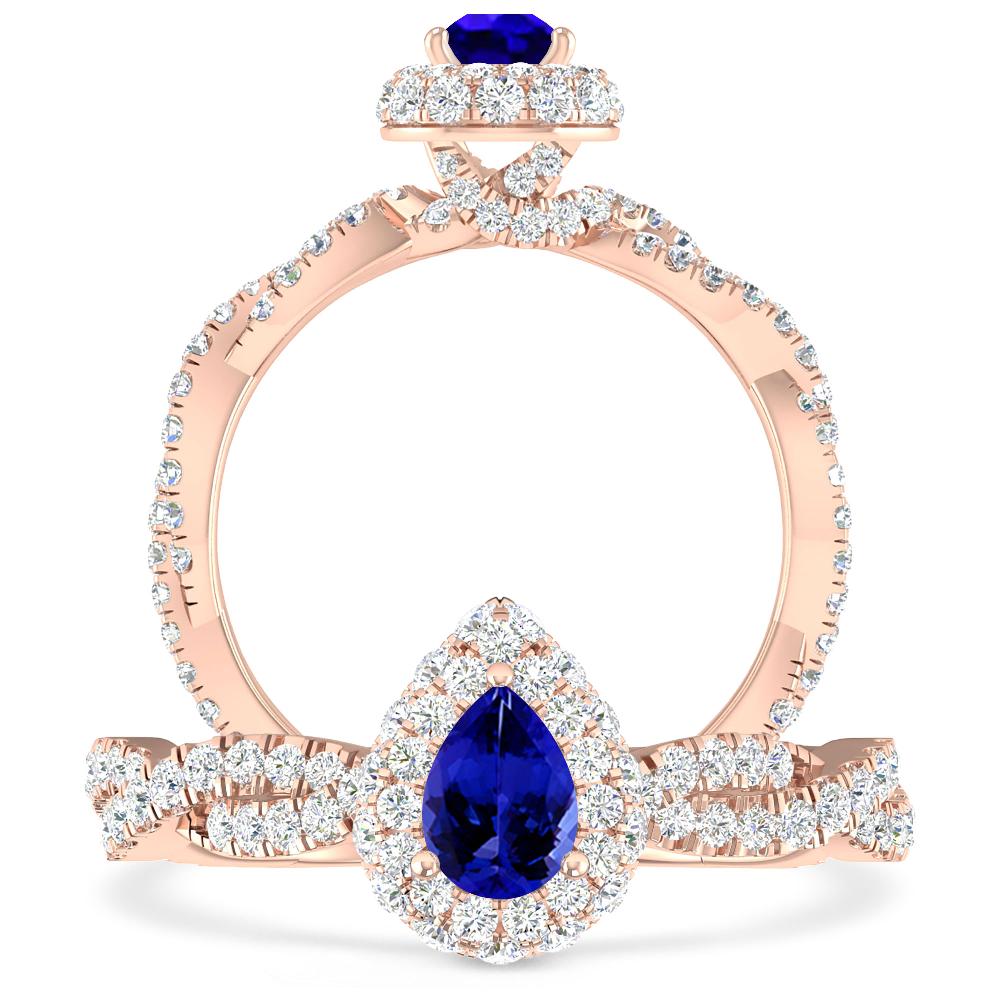 Rose Gold - Tanzanite