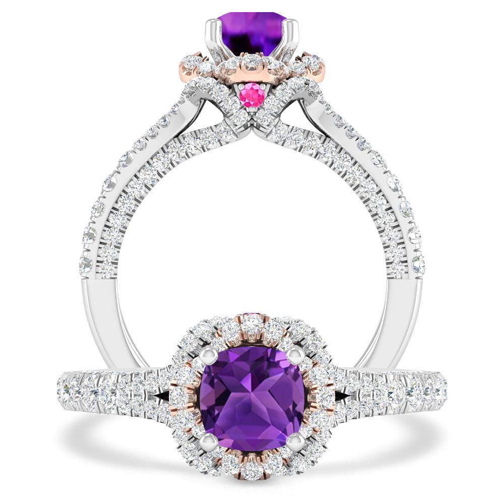 White Gold - Amethyst