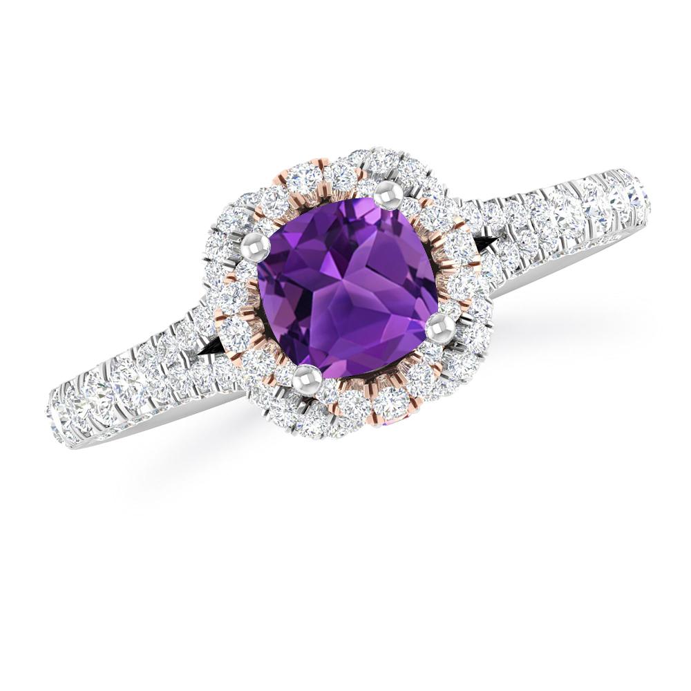 White Gold - Amethyst