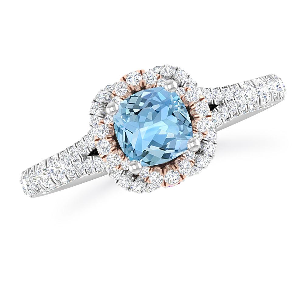 White Gold - Aquamarine