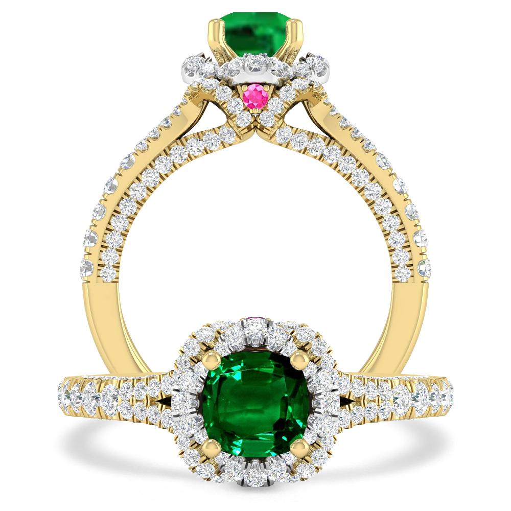 Yellow Gold - Emerald