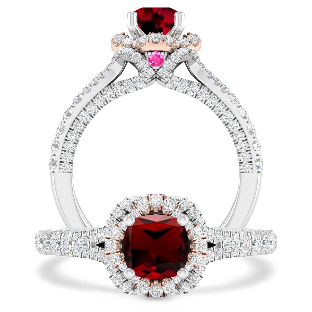 White Gold - Garnet