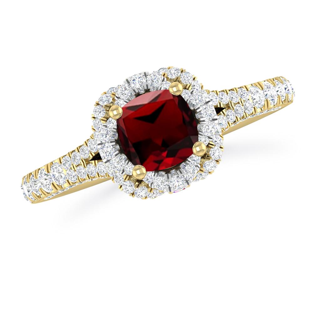 Yellow Gold - Garnet