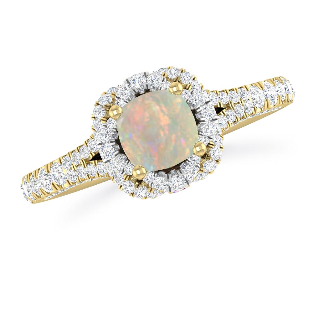 Yellow Gold - Opal