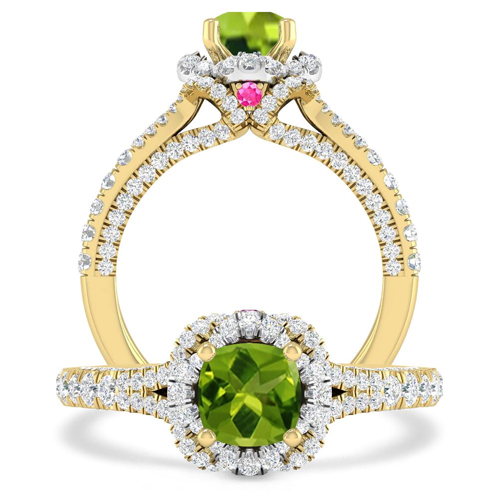 Yellow Gold - Peridot