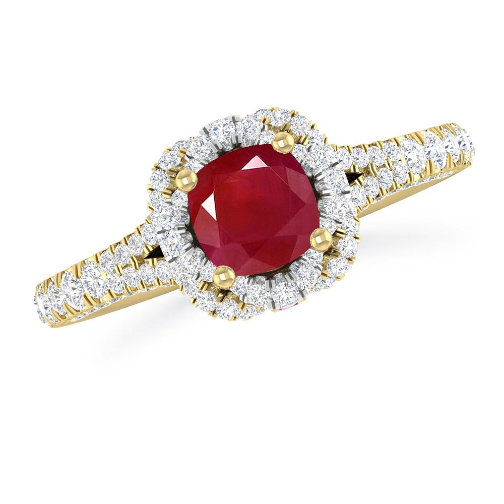 Yellow Gold - Ruby