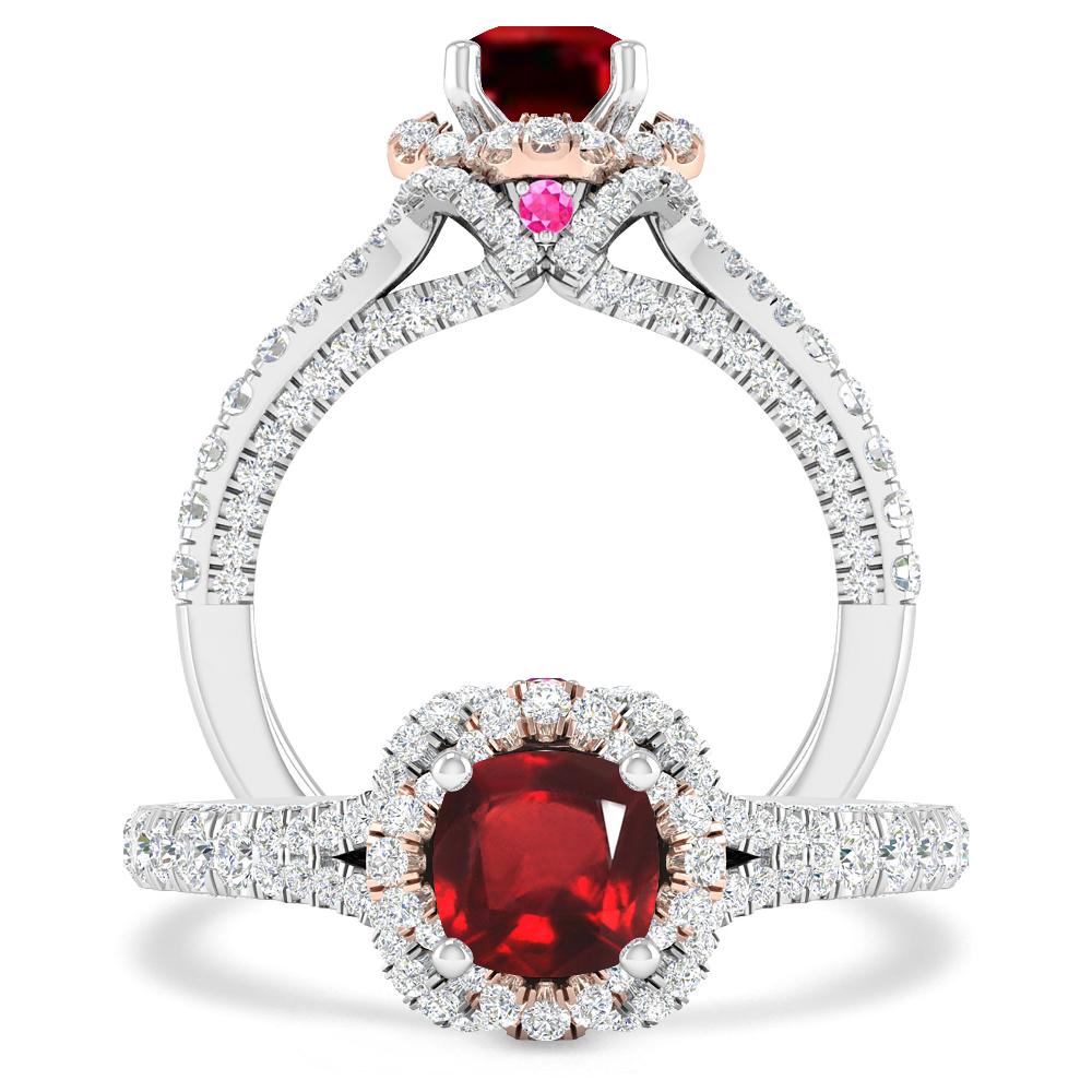 White Gold - Ruby