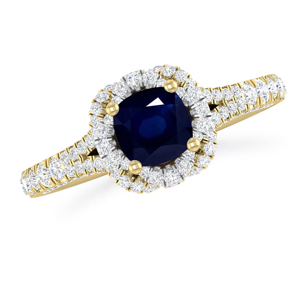 Yellow Gold - Sapphire