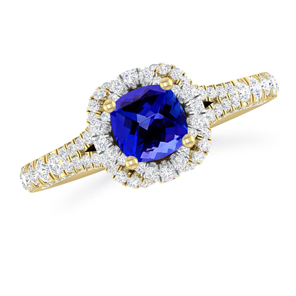 Yellow Gold - Tanzanite