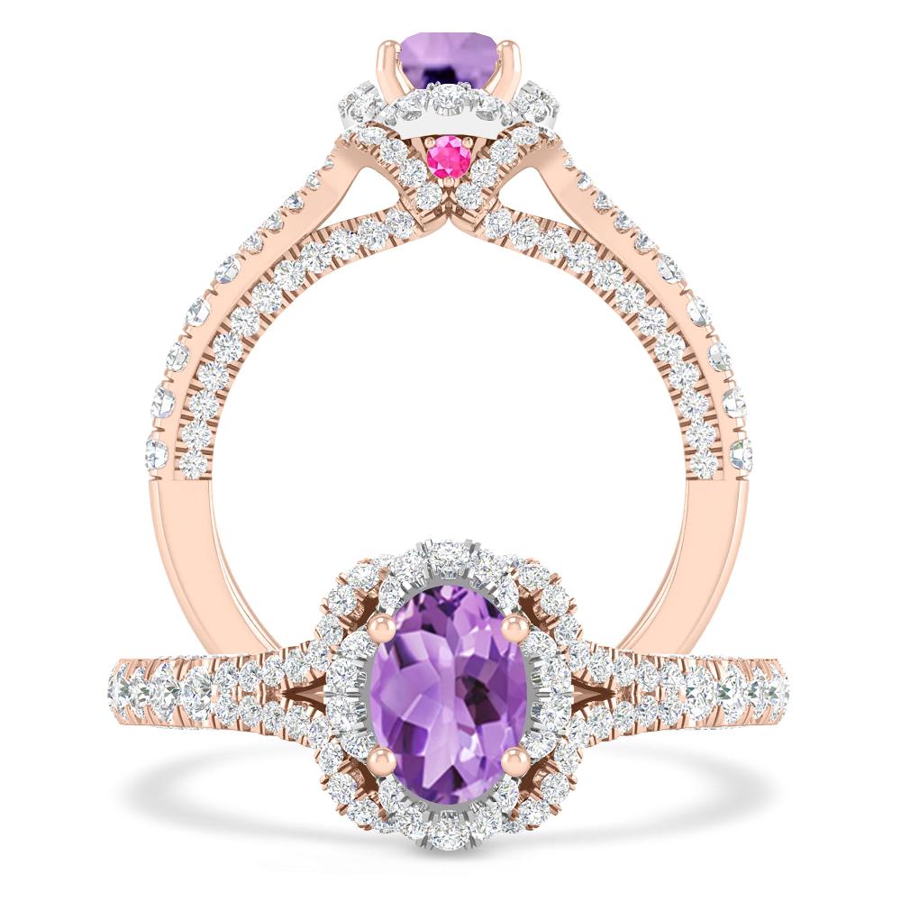 Rose Gold - Amethyst