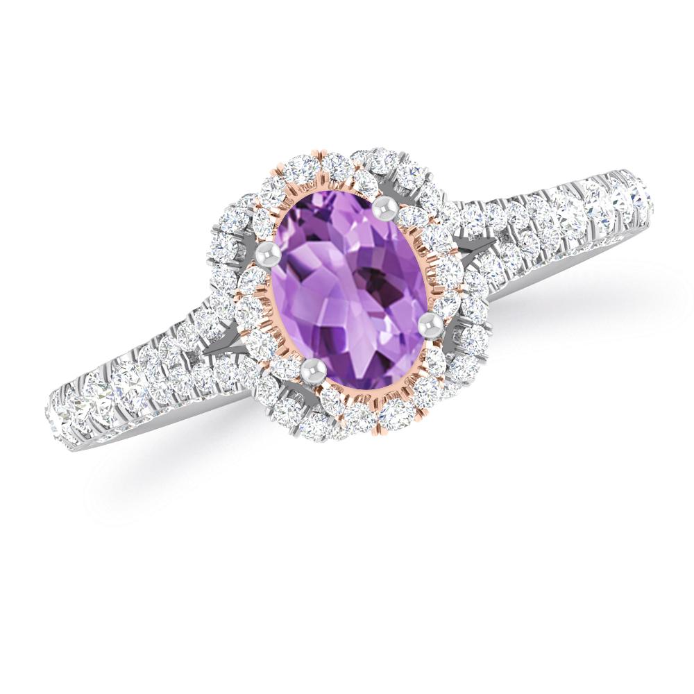 White Gold - Amethyst