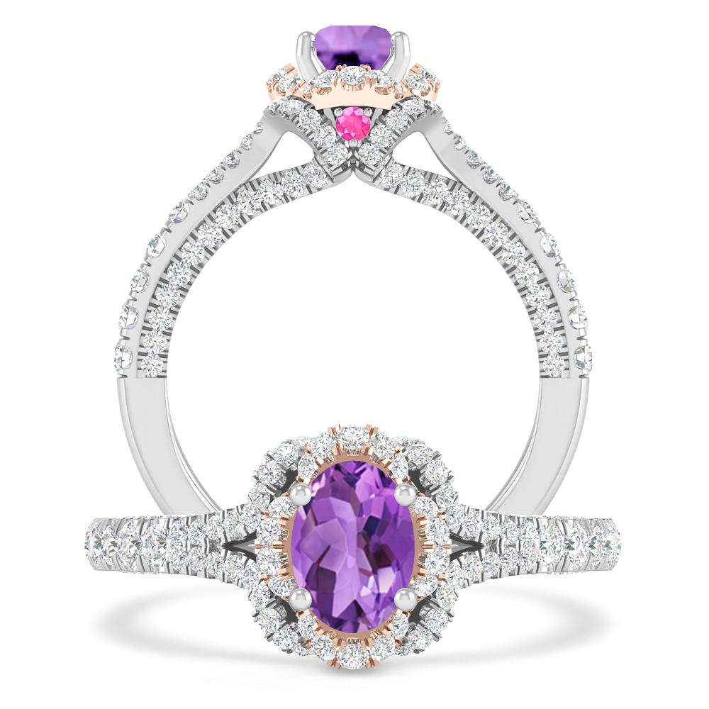 White Gold - Amethyst