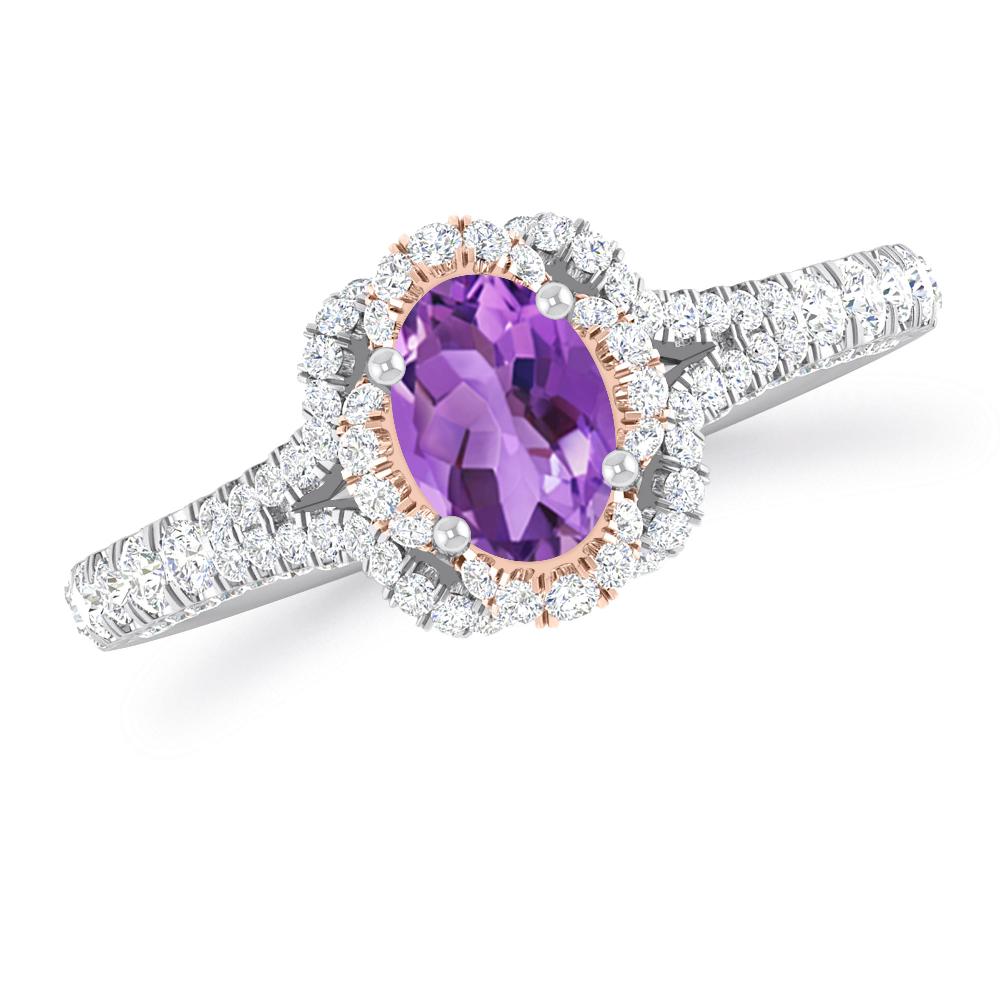 White Gold - Amethyst