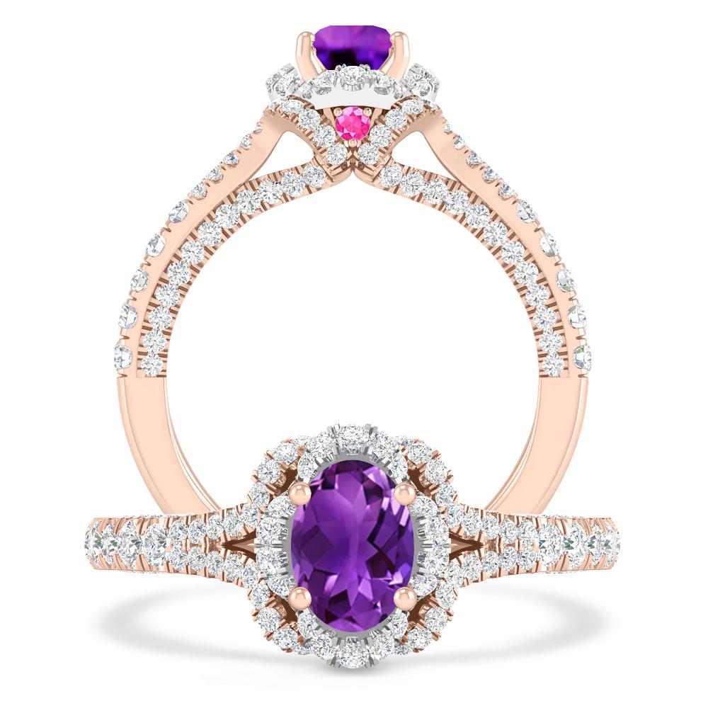 Rose Gold - Amethyst