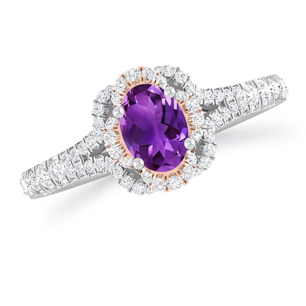 White Gold - Amethyst