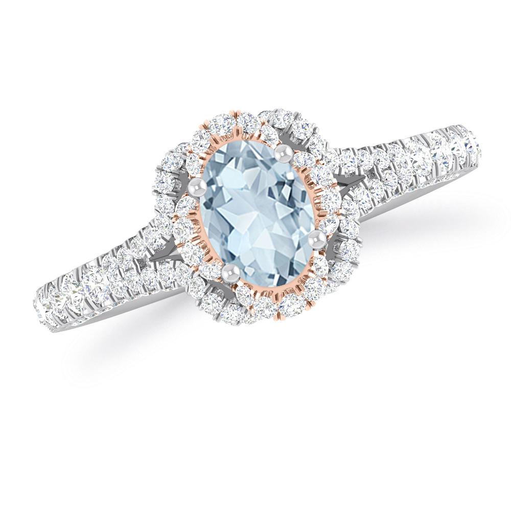 White Gold - Aquamarine