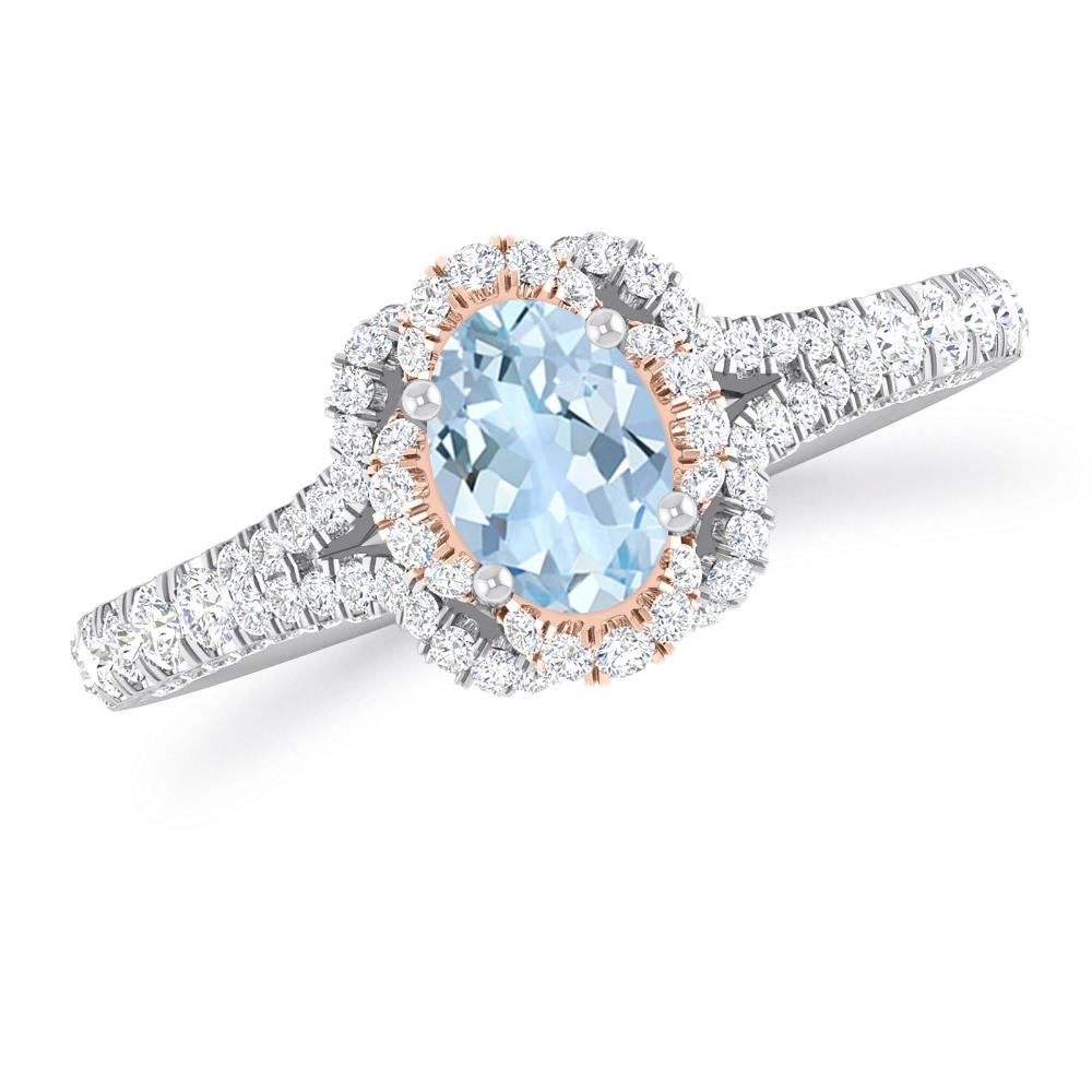 White Gold - Aquamarine