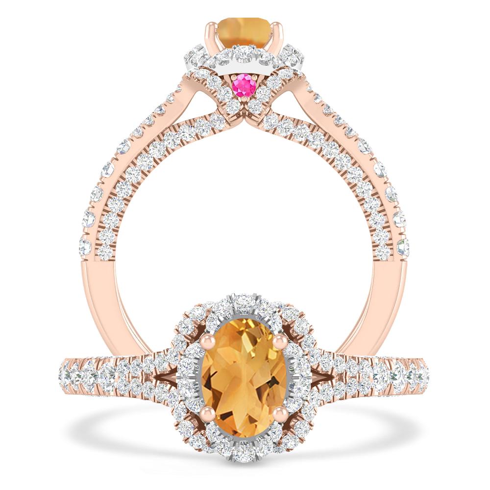 Rose Gold - Citrine