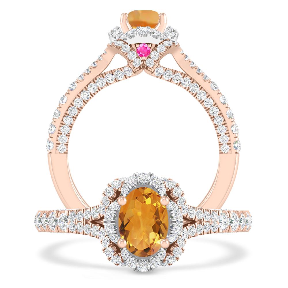 Rose Gold - Citrine