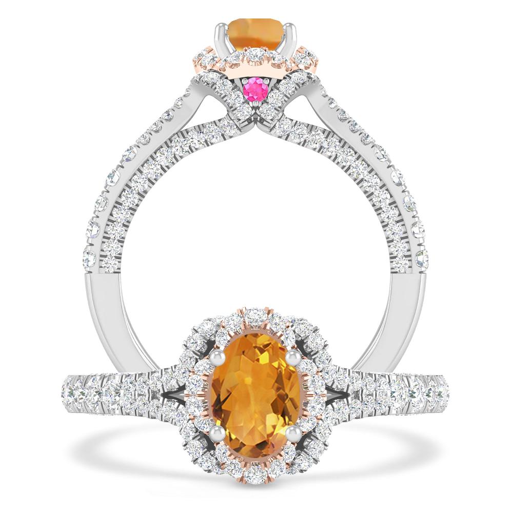 White Gold - Citrine