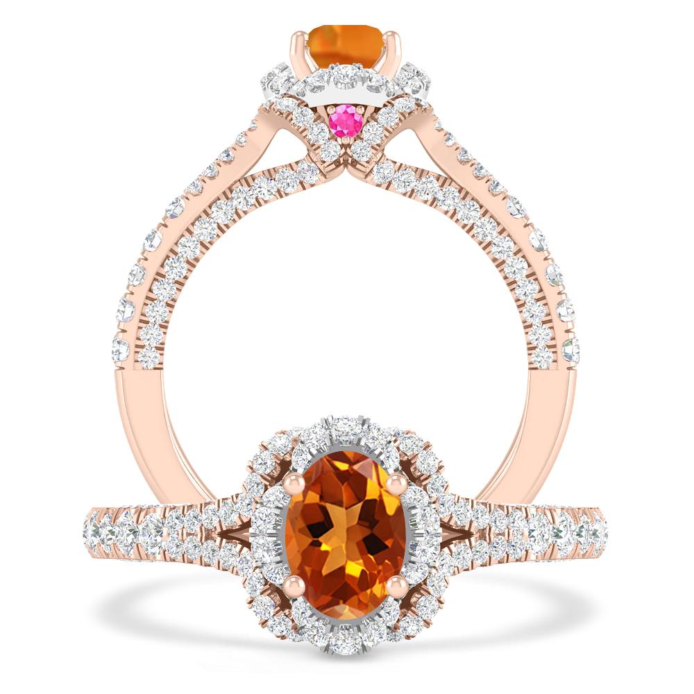 Rose Gold - Citrine