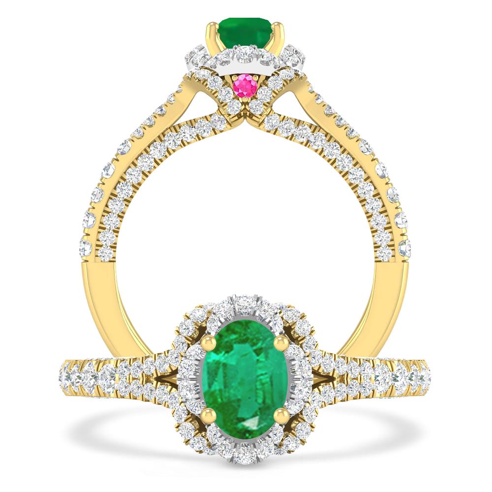 Yellow Gold - Emerald