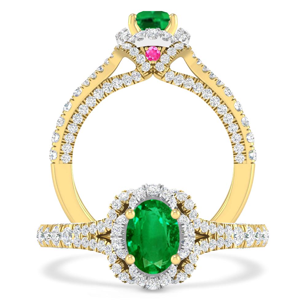 Yellow Gold - Emerald