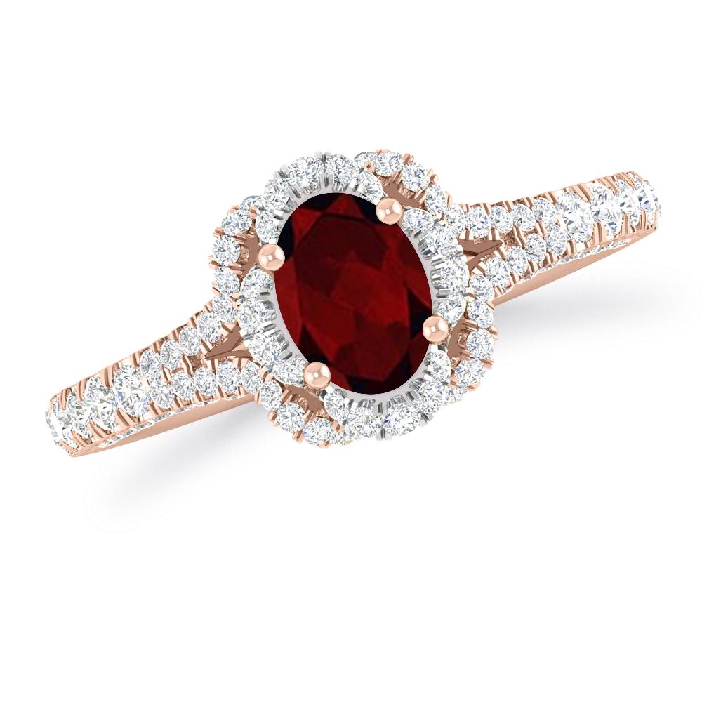 Rose Gold - Garnet