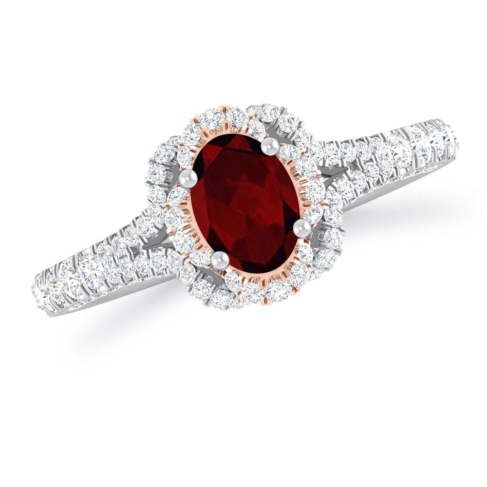 White Gold - Garnet