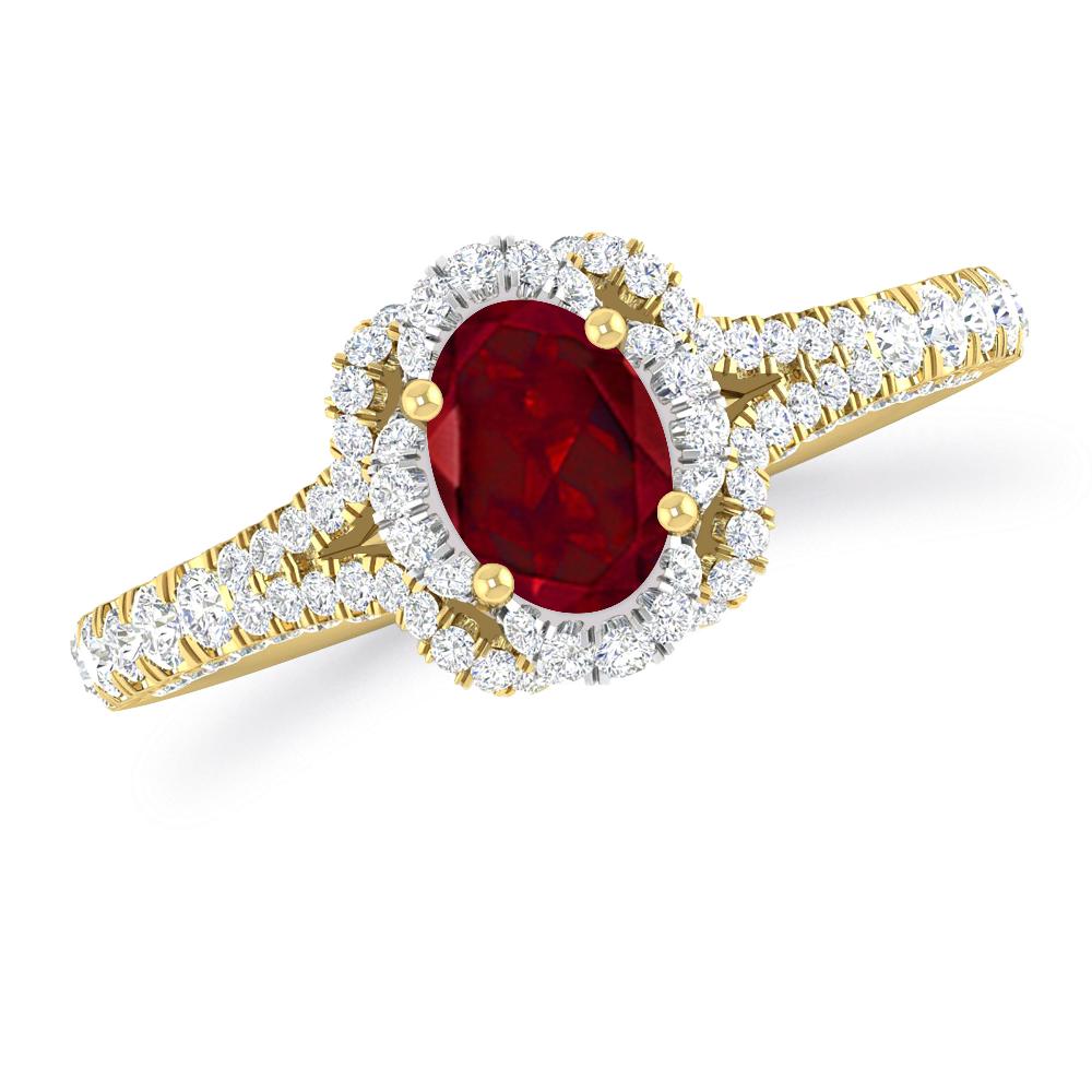 Yellow Gold - Garnet