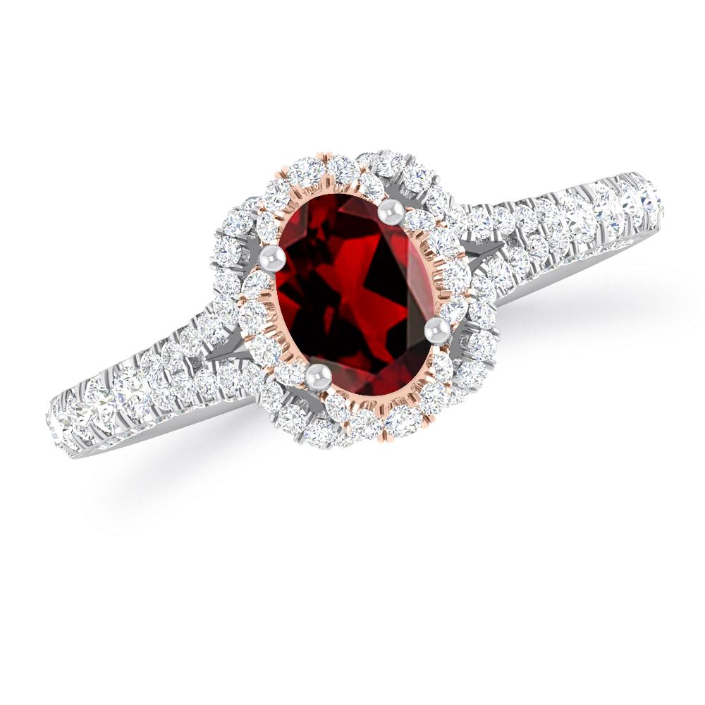 White Gold - Garnet