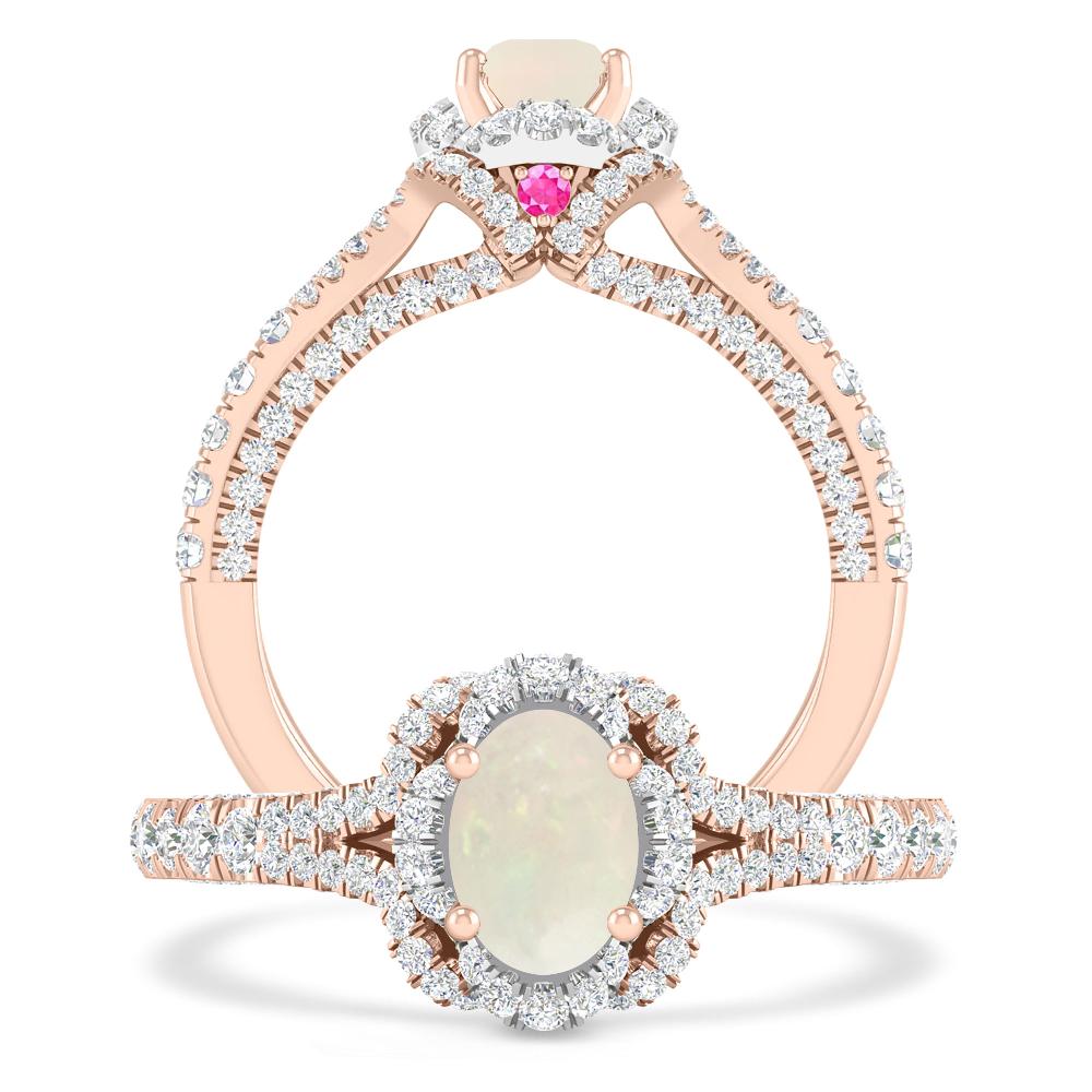 Rose Gold - Opal