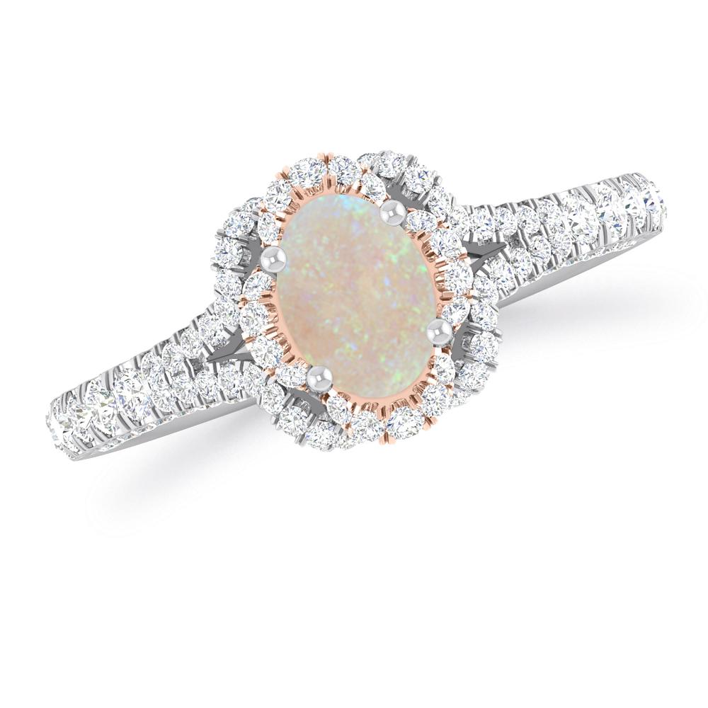 White Gold - Opal