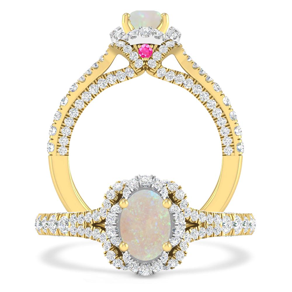 Yellow Gold - Opal