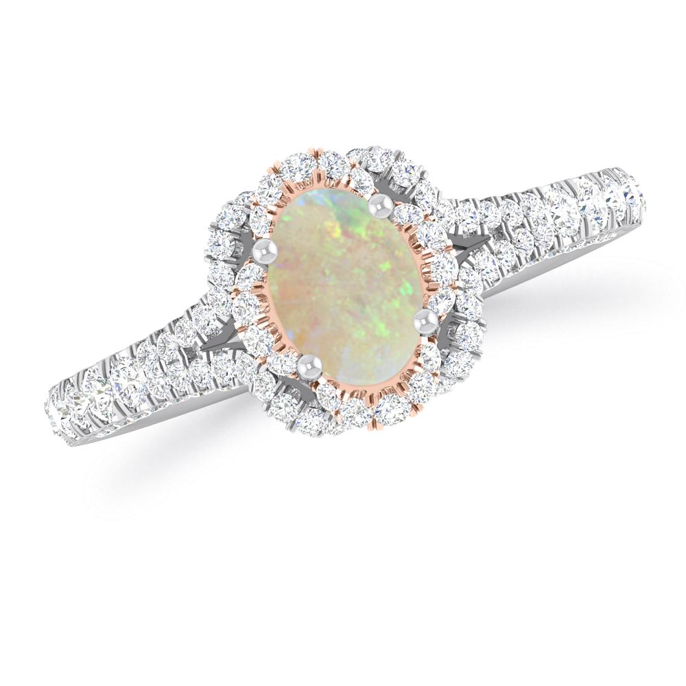 White Gold - Opal