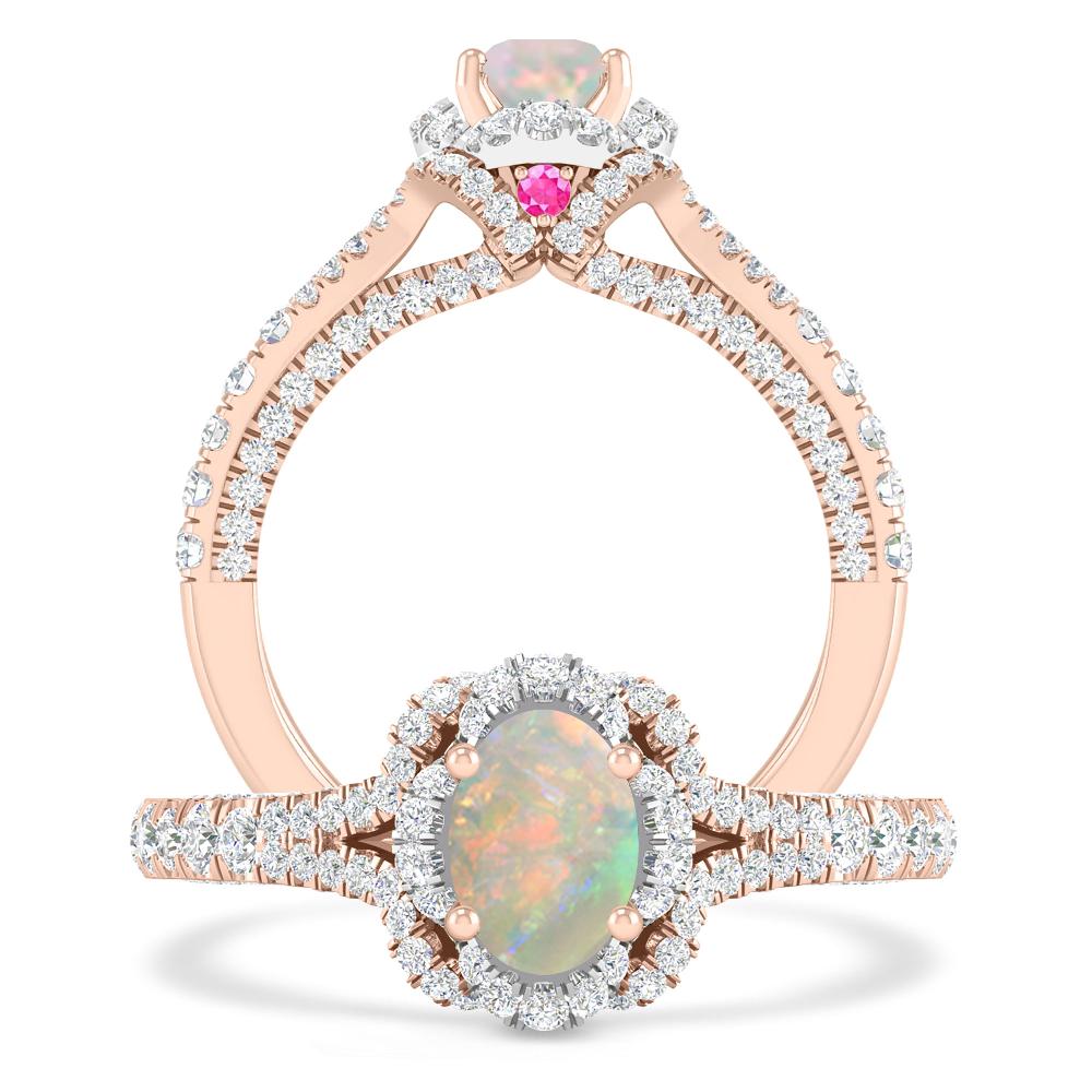 Rose Gold - Opal