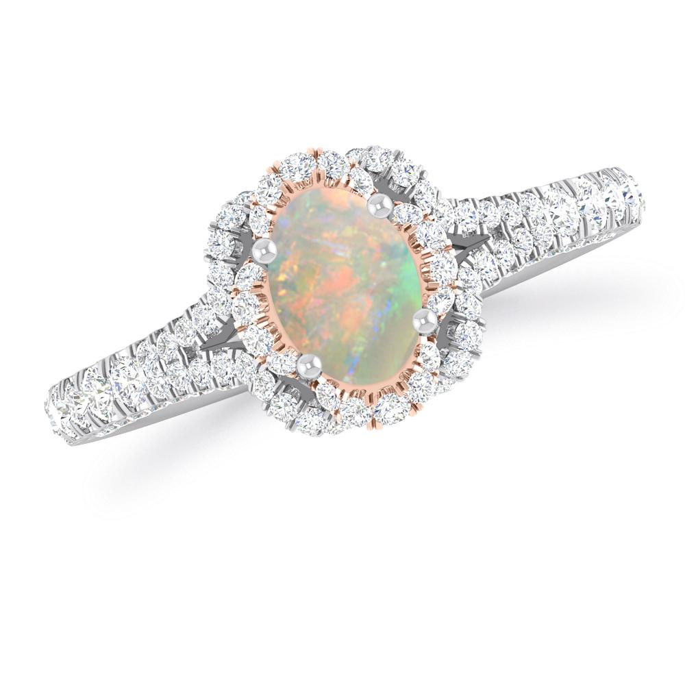 White Gold - Opal