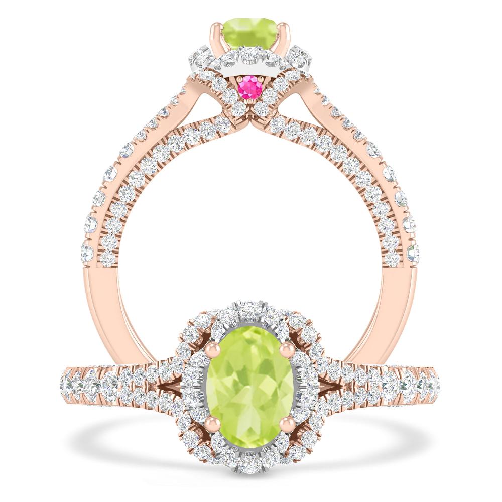 Rose Gold - Peridot