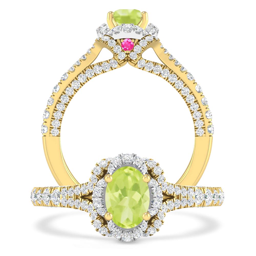 Yellow Gold - Peridot