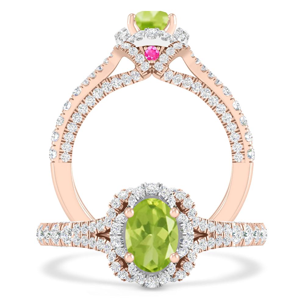 Rose Gold - Peridot