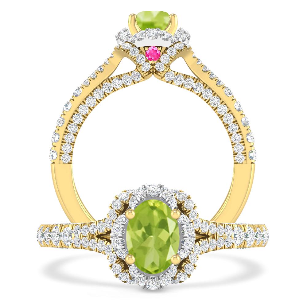 Yellow Gold - Peridot