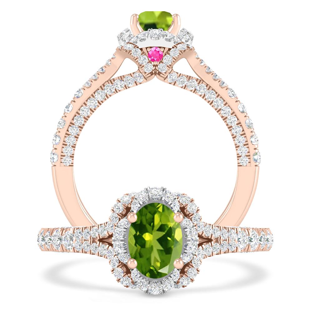 Rose Gold - Peridot