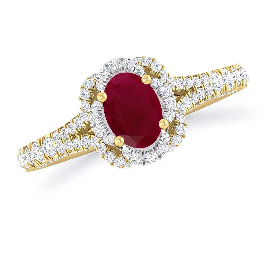 Yellow Gold - Ruby