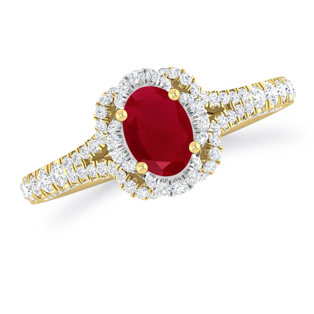 Yellow Gold - Ruby